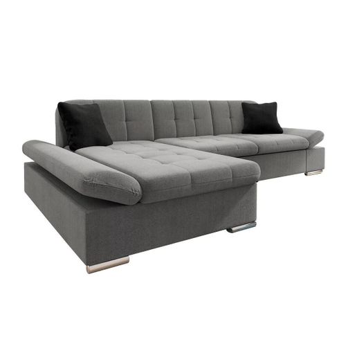 Canap D'angle Comfivo 219, Gris, Fonction De Couchage, 278x161x76cm