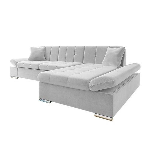 Canap D'angle Comfivo 219, Gris, Fonction De Couchage, 278x161x76cm