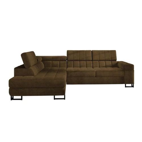Canap D'angle Comfivo 232, Marron, Fonction De Couchage, 271x203x71cm