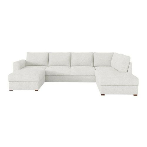 Canap D'angle Comfivo 261, Blanc, Fonction De Couchage, 305x188x85cm