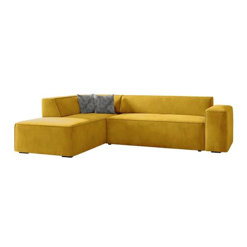 Canap D'angle Comfivo 289, Jaune, Fonction De Couchage, 267x205x73cm