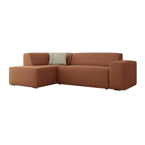 Canap D'angle Comfivo 289, Rose, Fonction De Couchage, 267x205x73cm