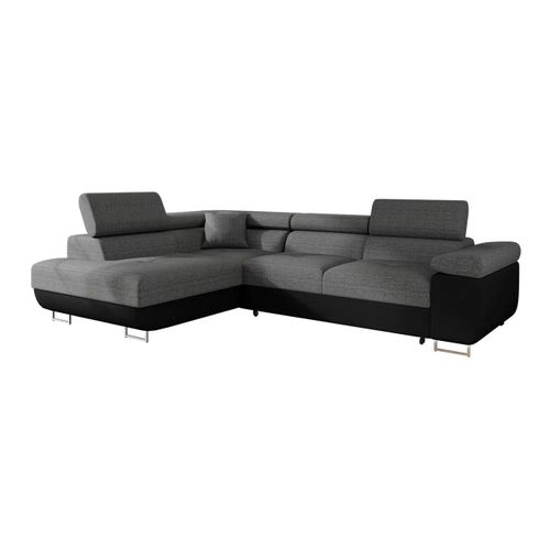Canap D'angle Comfivo Eliferu 100, Gris, Fonction De Couchage