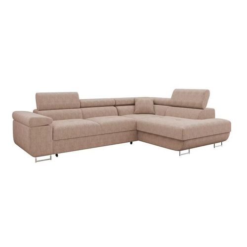 Canap D'angle Comfivo Eliferu 100, Rose, Fonction De Couchage
