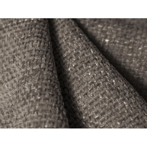 Canap D'angle Gauche 6 Places En Tissu Chenille Gris