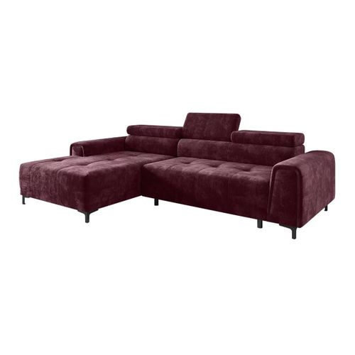 Canap D'angle Indiana 155, Pourpre, Fonction De Couchage