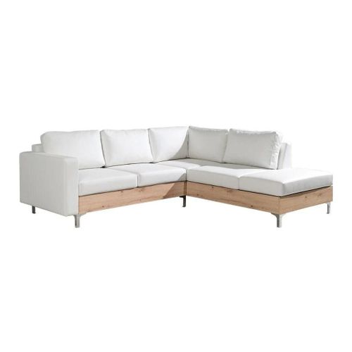 Canap D'angle Providence 140, Blanc, Fonction De Couchage