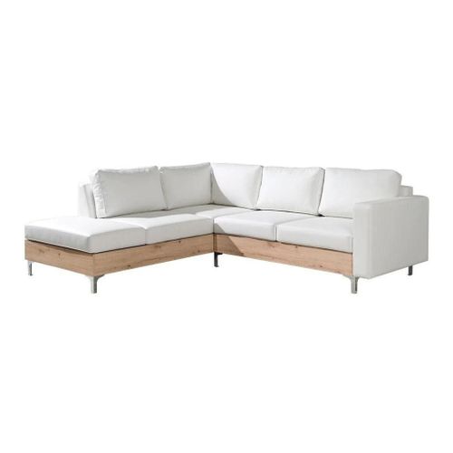 Canap D'angle Providence 140, Blanc, Fonction De Couchage