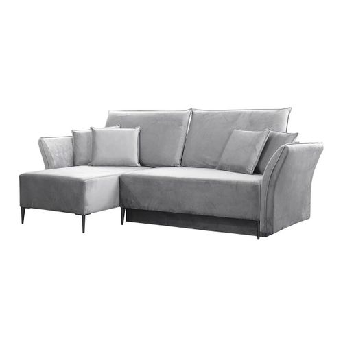 Canap D'angle Providence 146, Gris, Fonction De Couchage