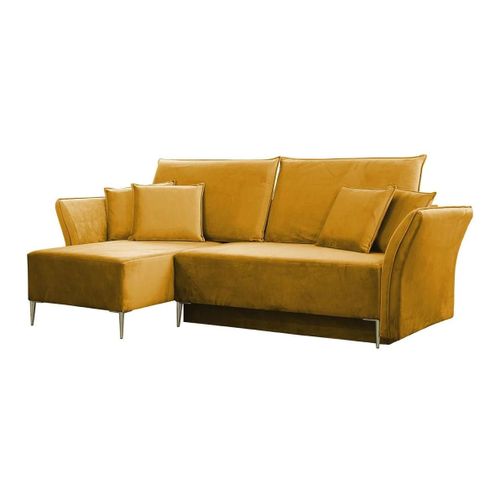 Canap D'angle Providence 146, Jaune, Fonction De Couchage