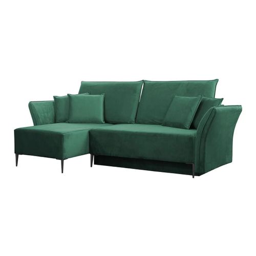 Canap D'angle Providence 146, Vert, Fonction De Couchage