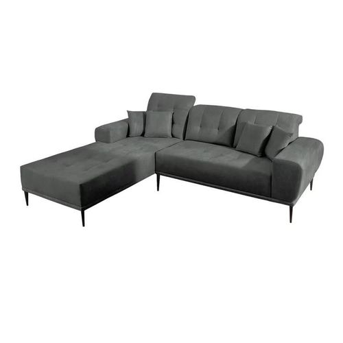 Canap D'angle Providence 153, Gris, Fonction De Couchage