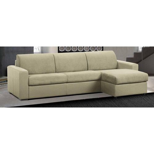 Canap D'angle Rversible Express Master Couchage 160cm Matelas 18cm Polyurthane Beige