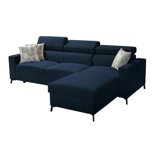 Canap D'angle Sarasota 151, Bleu, Fonction De Couchage, 250x171x83cm