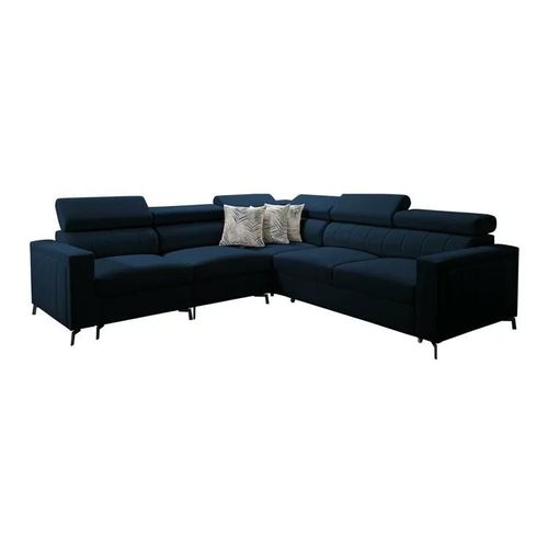 Canap D'angle Sarasota 152, Bleu, Fonction De Couchage, 275x275x83cm