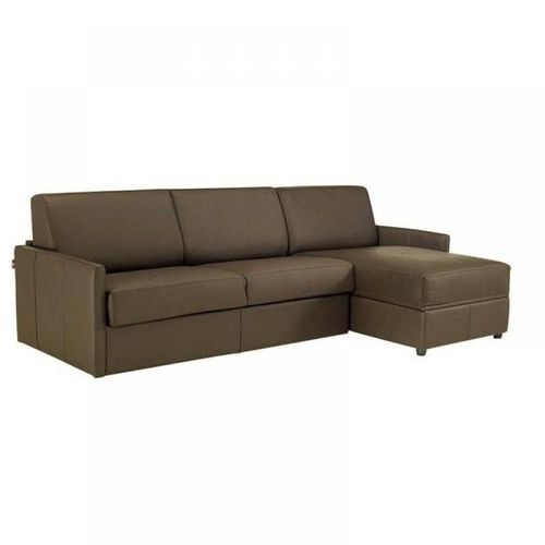 Canap D'angle Sun Convertible Express 140cm Polyurthane Taupe Matelas paisseur 16cm