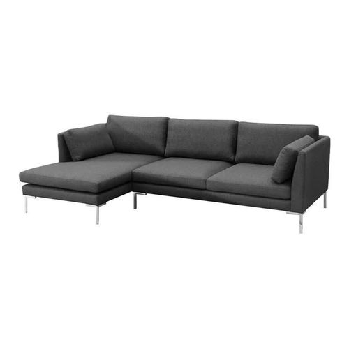 Canap D'angle Temple 108, Gris, Fonction De Couchage, 278x162x86cm