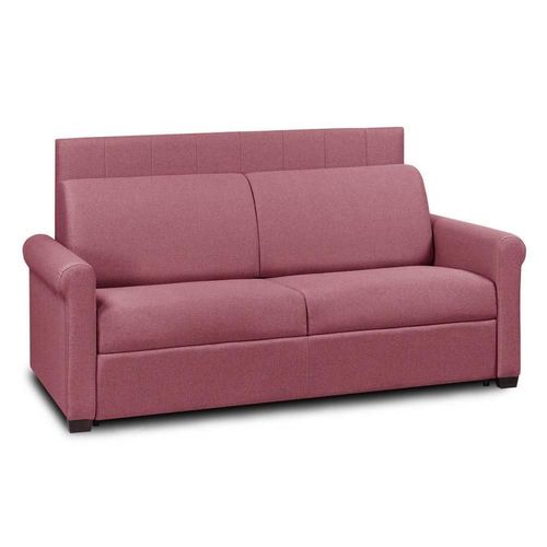 Canap Lit 3 Places Express Lattes Renatonisi 140cm Matelas 16cm Tte De Lit Intgre Tweed Rouge