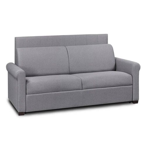 Canap Lit 4 Places Express Lattes 160cm Matelas 16 Cm Tte De Lit Intgre Velours Gris Anthracite