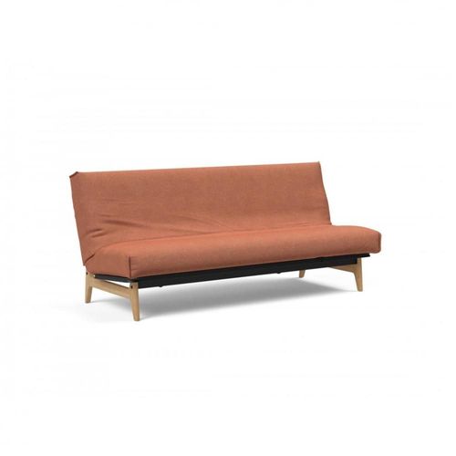 Canap Lit Aslak 120 Nordic Cover Soft Spring Tissu 301 Weda Rust