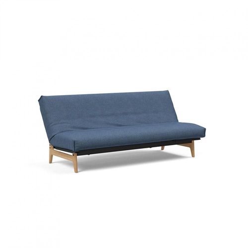 Canap Lit Aslak 120 Nordic Cover Soft Spring Tissu 302 Weda Bleu