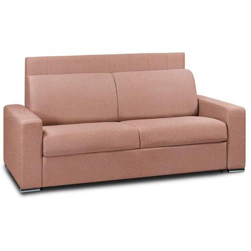Canap Lit Canapexpress Lattes 160cm Matelas Mmory 22cm Tte De Lit Intgre Velours Orange