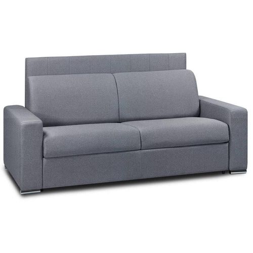 Canap Lit Canapexpress Lattes Matelas Mmory 22cm Tte De Lit Intgre Velours Bleu Navy