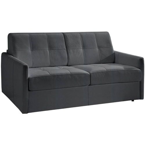Canap Lit Cube Convertible En Microfibre Graphite Couchage 120cm Express Matelas 16 Cm