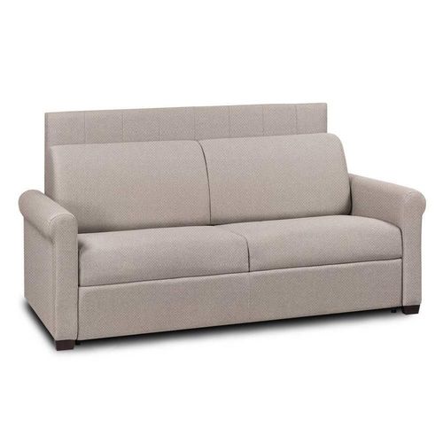 Canap Lit Opera Express Lattes 120cm Matelas 16cm Tte De Lit Intgre Velours Beige