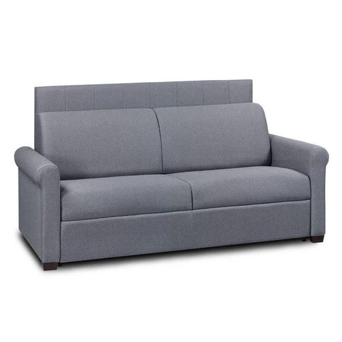 Canap Opera Express Lattes 160cm Matelas 16 Cm Tte De Lit Intgre Velours Bleu Navy
