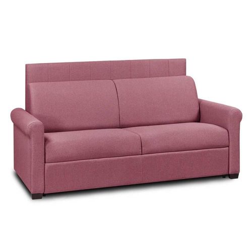 Canap Opera Express Lattes 160cm Matelas 16 Cm Tte De Lit Intgre Velours Rouge