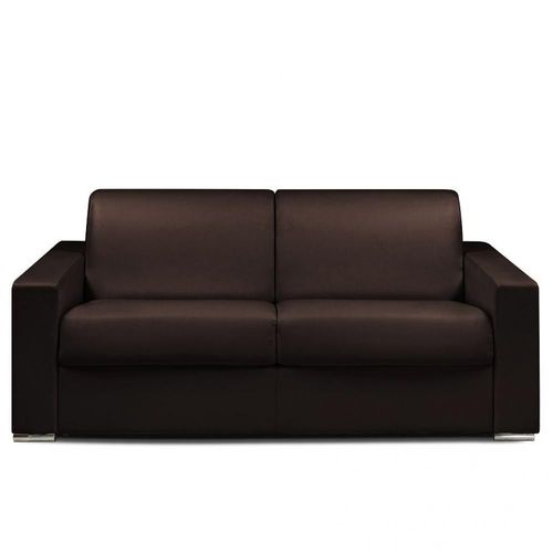 Canap Express 140 Cm Dreamer Edition Cuir Et Pu Cayenne Marron Matelas 16 Cm