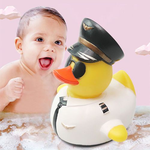 Canard Flottant Pour Douche De Salle De Bain, Jouet De Natation Pour Bb, Mignon, Pilote D'eau, Jouet Pour Bb, Douche De Bain, Jouet Flottant Pour Enfants