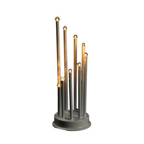 Candelabre Noel Lumineux Blanc 4,5v 14x30 Cm