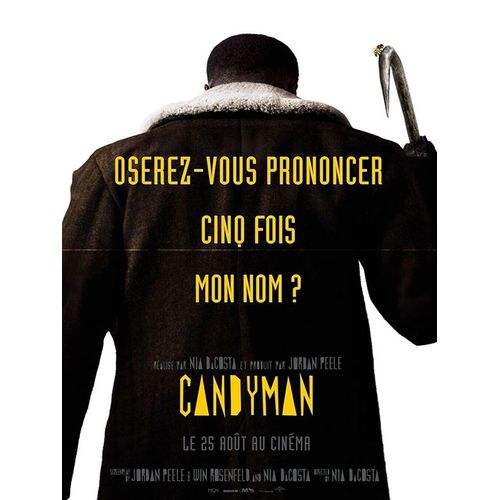 Candyman - Vritable Affiche De Cinma Plie - Format 40x60 Cm - De Nia Dacosta Avec Yahya Abdul-Mateen Ii, Teyonah Parris, Colman Domingo, Nathan Stewart-Jarrett, Kyle Kaminsky - 2021