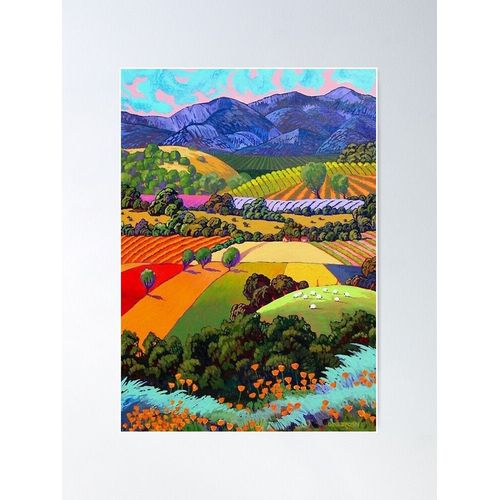 Canevas Imprimer Belle Vue - David Hockney Impression Sur Toile Diy Installer/ 40x50cm Ou 40x40cm