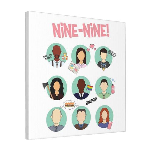 Canevas Imprimer Brooklyn Nine-Nine Squad Impression Sur Toile Roule Tableau Art Dcoration Murale / Sans Cadre 40x50cm