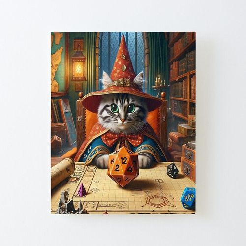 Canevas Imprimer Chat Qui Joue Un Rle Impression Sur Toile Diy Installer 40x50cm
