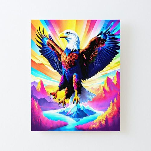 Canevas Imprimer Enlvement D'aigle Sans Cadre 40x50cm Diy Installer