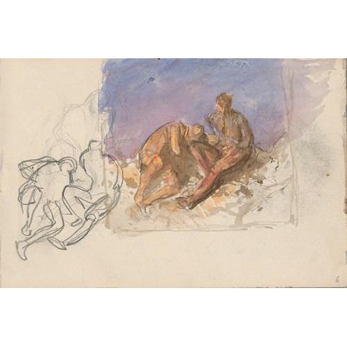 Canevas Imprimer tudes De Caractres (1880-1890) Impression Sur Toile Roule Tableau Art Dcoration Murale / Sans Cadre 40x50cm Ou 45x45cm