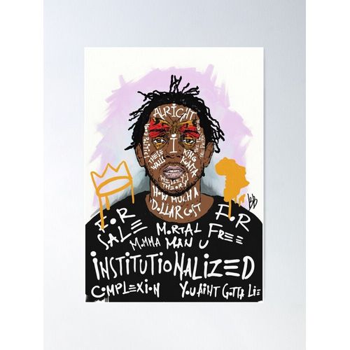 Canevas Imprimer Kendrick Lamar Impression Sur Toile Diy Installer/ 40x50cm Ou 40x40cm