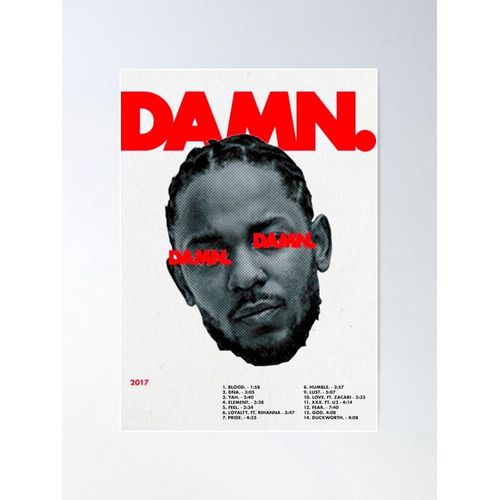 Canevas Imprimer Kendrick Lamar Merde. Impression Sur Toile Diy Installer/ 40x50cm Ou 40x40cm