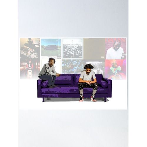 Canevas Imprimer Kendrick Lamar X J Cole Impression Sur Toile Diy Installer/ 40x50cm Ou 40x40cm