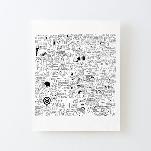 Canevas Imprimer Une Compilation De Vigne Ultime Mais Au Lieu D'une Vido, C'est Juste Terriblement Dessin Impression Sur Toile Roule Tableau Art Dcoration Murale / Sans Cadre 40x50cm