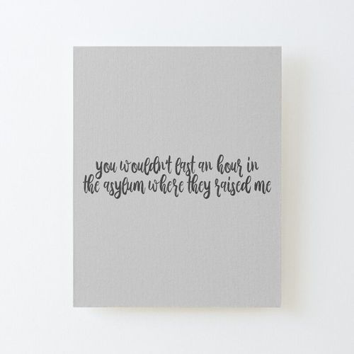 Canevas Imprimer Whos Afraid Of Little Old Me Paroles Ttpd Taylor Swift Impression Sur Toile Diy Installer 40x50cm