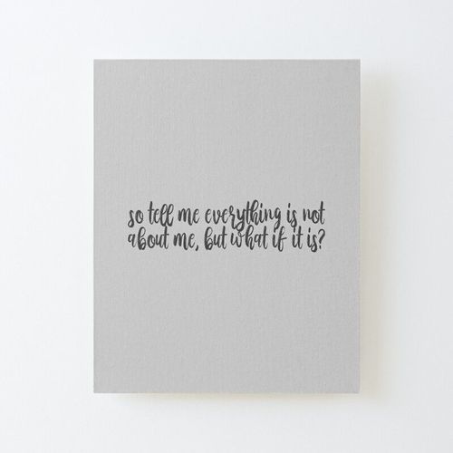 Canevas Imprimer Whos Afraid Of Little Old Me Paroles Ttpd Taylor Swift Impression Sur Toile Diy Installer 40x50cm