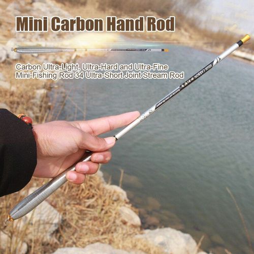 Canne  Pche De Rivire Lgre En Fiber De Carbone De 1.8  6.3 M, Accessoire Tlescopique Ultra Court Et Dur, Adapt  L'eau Douce
