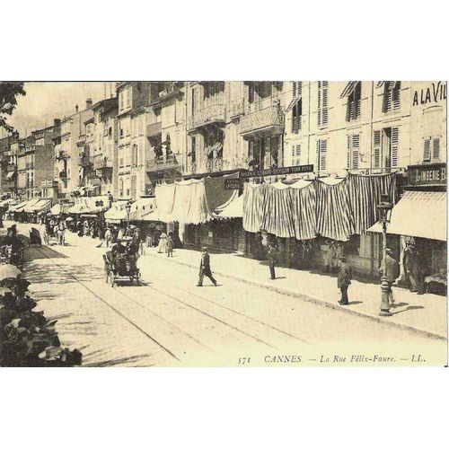 Cannes - La Rue Felix-Faure - Reedition D'une Cpa Par Les Editions Euredis - 1er Choix - Ref 023 145