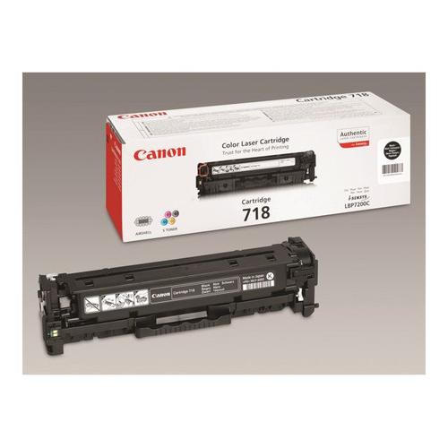 Canon 718 Black - Noir - Originale - Cartouche De Toner - Pour I-Sensys Lbp7210, Lbp7680, Mf728, Mf729, Mf8340, Mf8360, Mf8380, Mf8540, Mf8550, Mf8580