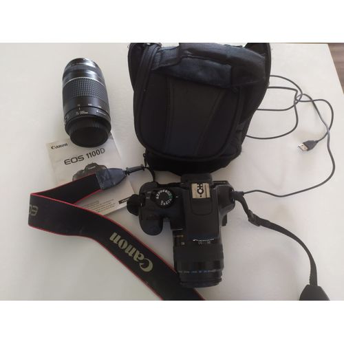 Canon EOS 1100D 12.6 mpix + Objectif 35-80 + Tlobjectif 75-300 et accessoires